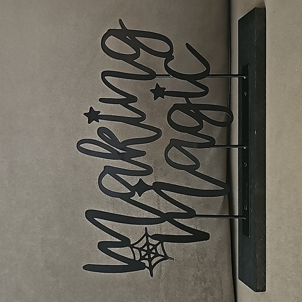 🎃MAKING MAGIC Metal Standing Halloween Sign